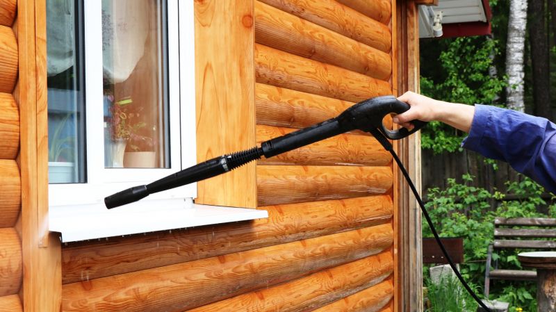Cabin Siding Pressure Washing